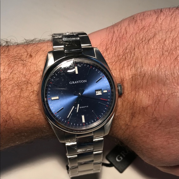 Grayton Diplomat Automatic Watch - never sized,Blu - Picture 3 of 7